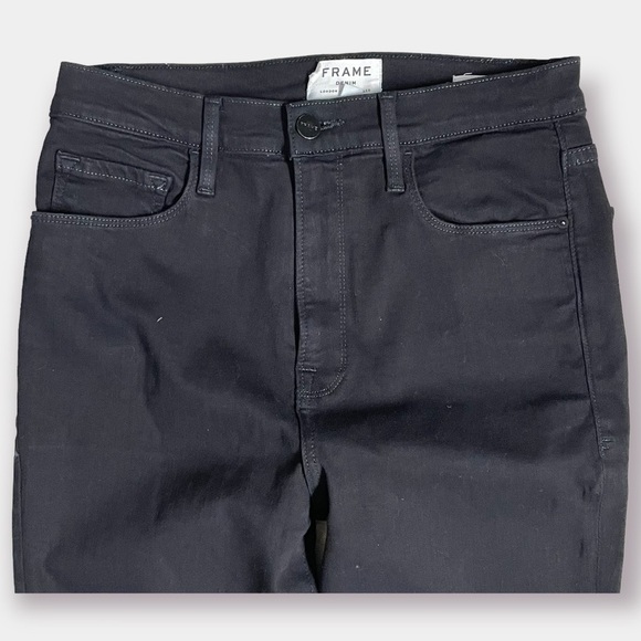 NEW Frame Ali High Rise Skinny Black Noir Size 28 - Picture 4 of 11